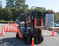 Local forklift operators put their skills on display