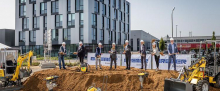 Spatenstich für neues Logistikzentrum，Jungheinrich automatisiert für Wacker Neuson