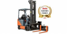 Toyota’s Core Electric Turret Forklift Receives Rental 2021 Editor’s Choice Award