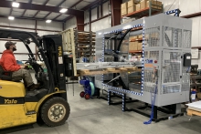Metal Fabricator eliminates pallet wrapping bottleneck with automated Orbital Wrapper