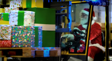 Forklift saves Christmas