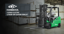 HCFA Unveils the X Series Electric Lithium-Ion Cushion Forklift