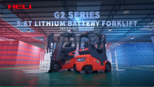 G2 Series 3.8t Lithium Battery Forklift For Beverage Industry!