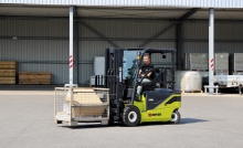 Clark electric forklift fleet helps power greener door production at Teckentrup