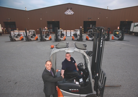 Northern Forklift Provide Hybrid Technology First for Highland Spring