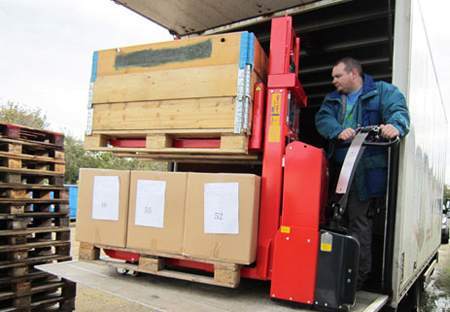 New and unique Twin Stacker from Logitrans handles two pallets at the same time