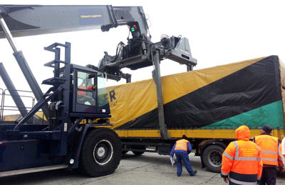 Bucharest International Rail Freight Terminal receives first intra-EU train