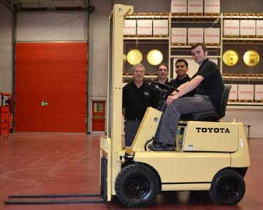 Toyota completes 1970s fork lift truck restoration