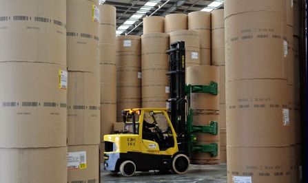 Compact Hyster Fortens Cushion Tyre forklift trucks for operation in tight spaces