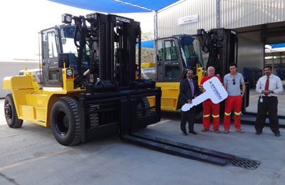 Motorcity delivers Hyundai forklifts to AluServ