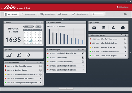 The new generation of fleet management solutions from Linde Material Handling: modular design, wirel