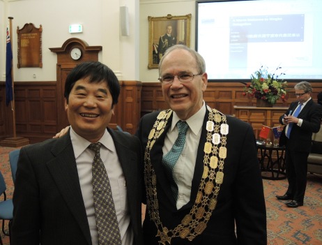 Chu Jiwang along with Liu Qi and his party to visit New Zealand for an inspection