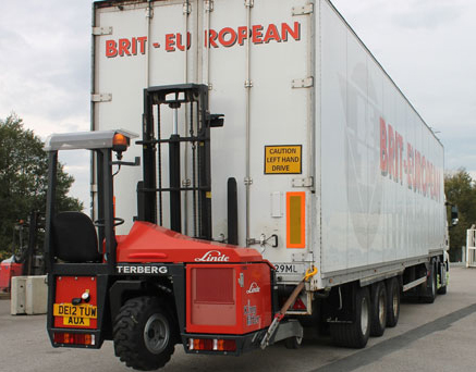 Brit European rolls out Terberg Kinglifter trailer mounted forklifts into its carpet distribution fl