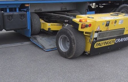 Collapsible RC Forklift Is Carried Under a Truck: Palfinger Crayler BM 214