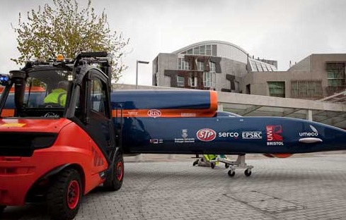 Linde Materials Handling is the driving force behind the Bloodhound Project