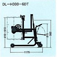 OPK 0.3T Hand Drum Truck DL-H300-6DT
