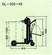 OPK 0.3T Hand Drum Truck DL-300-45