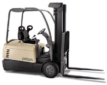 Crown SC 4000 Series 3000/3500/4000 Pounds Stand-on Three Wheel Electric Counter Balanced Truck SC 4