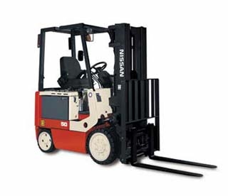 Nissan PE50LY 5000 Pounds Four Wheel Electric Counter Balanced Truck PE50LY_ForkliftNet.com