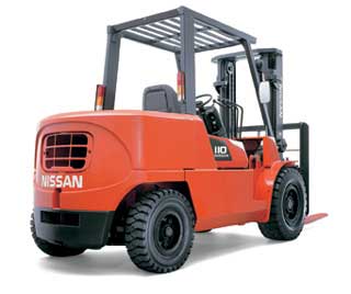 Nissan JP80Y 8000 Pounds Gas Counter Balanced Truck JP80Y
