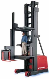 Raymond 3000 Pounds High Level Man-Up Three-way Stacker EASI SEING-REACH