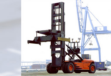 Linde C400 40T Diesel Container Handler Counter Balanced Forklift-Full C400_ForkliftNet.com