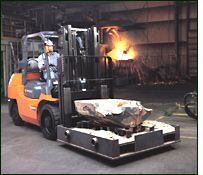 Toyota 7FGCU55 12000 Pounds LPG/Gas Counter Balanced Truck 7FGCU55