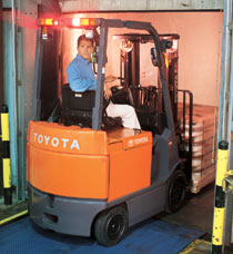Toyota 7FBCU15 3000 Pounds Four Wheel Electric Counter Balanced Truck 7FBCU15