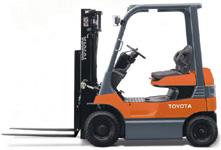 Toyota 7FBH25 5000 Pounds Four Wheel Electric Counter Balanced Truck 7FBH25
