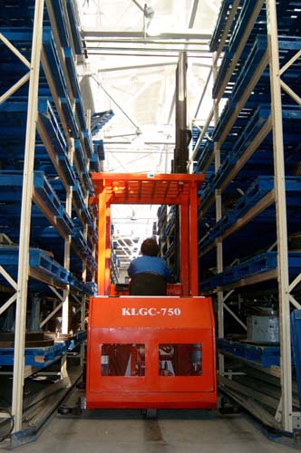 Kunlun KL075 0.75T High Level Man-down Three-way Stacker KL075