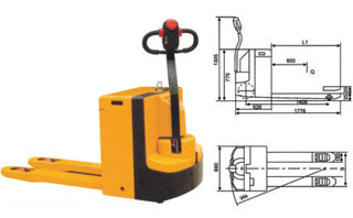 Weishi CBD-2.0 2T Pedestrian Full Electric Pallet Truck CBD-2.0