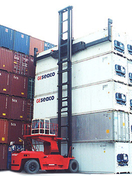Dalian Seven-layer Diesel Container Handler Counter Balanced Forklift-Empty FD240K7