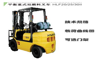 Hyundai Dual Fuel Counter Balanced Truck Dual Fuel