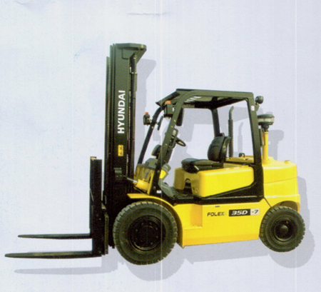 Hyundai 3.5-4.5T Diesel Counter Balanced Truck POLEX30D-7/POLEX40D-7/POLEX45D-7