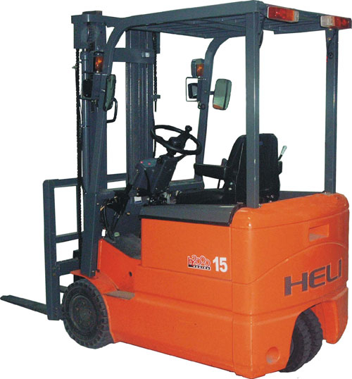 Heli Three Wheel Electric Counter Balanced Truck CPD10S CPD15S CPD18S_ForkliftNet.com