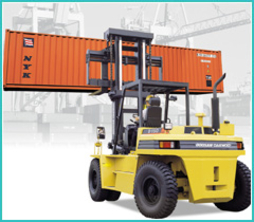 Doosan 10-15T Diesel Container Handler Counter Balanced Forklift-Empty D100/D120/D150