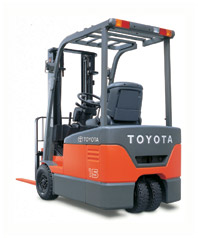 Toyota 1-2T Three Wheel Electric Counter Balanced Truck 7FBE10-20