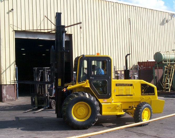Master Craft 8,000 Pounds Rough Terrain Forklift AEII-8212_ForkliftNet.com