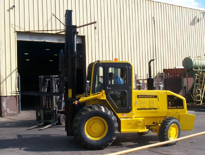 Master Craft 8,000 Pounds Rough Terrain Forklift AEII-8412_ForkliftNet.com