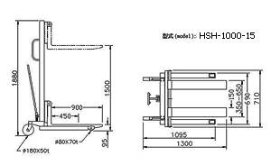Wonderful Power Pedestrian Semi-electric Stacker