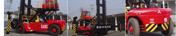 Sanchuang 7.5T Diesel Container Handler Counter Balanced Forklift-Empty DG-K7/6