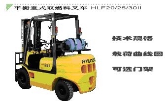 Hyundai Dual Fuel Counter Balanced Truck HLF20II