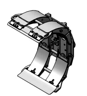 Grip Paper Roll Clamps-Fixed Short Arm