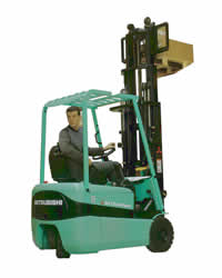 MITSUBISHI FB KRT 3Wheel Electric Pneumatic Tire Forklift Trucks