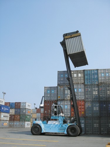 Konecranes Diesel Container Handler Counter Balanced Forklift-Empty ECH