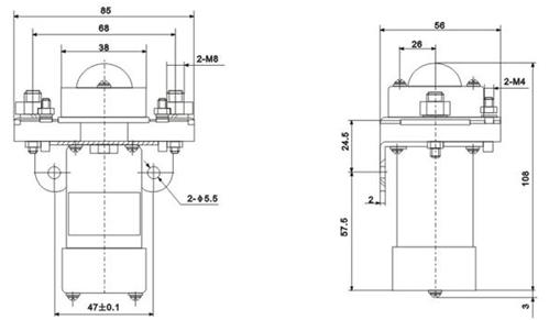Dc Contactor ZJB200A ZJB200A