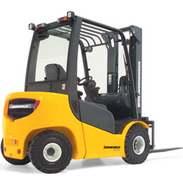 Jungheinrich Diesel and gas forklifts with hydrodynamic drive units DFG/TFG 425–435