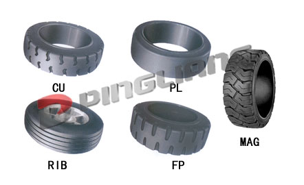 Pingliang:Pressed-on solid tyre