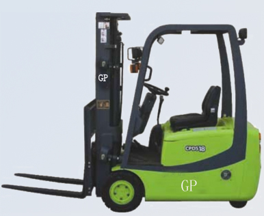 1.5-1.8Ton 3 Wheel Electric AC Forklift Truck CPDS15-18