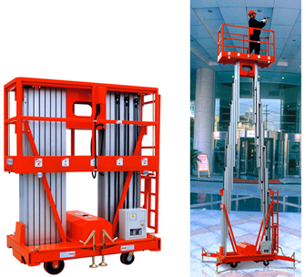 Mobile Aluminium Work Platform(Dual Mast) AWP6-2000/AWP8-2000/AWP10-2000/AWP12-2000